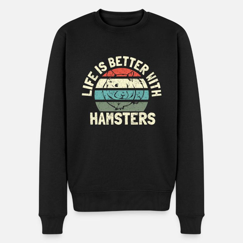 Hamster - Pull Premium bio Homme - noir