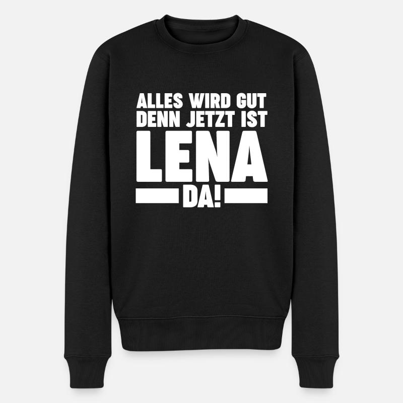 Lena - Männer Premium Bio Pullover - Schwarz