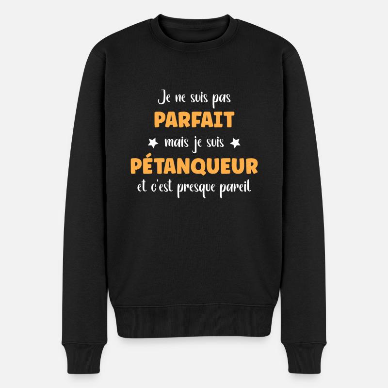 pétanqueur - Pull Premium bio Homme - noir