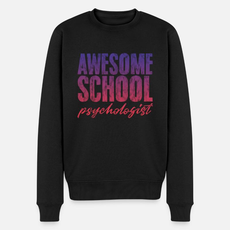 Psychologue scolaire génial 3 - Pull Premium bio Homme - noir