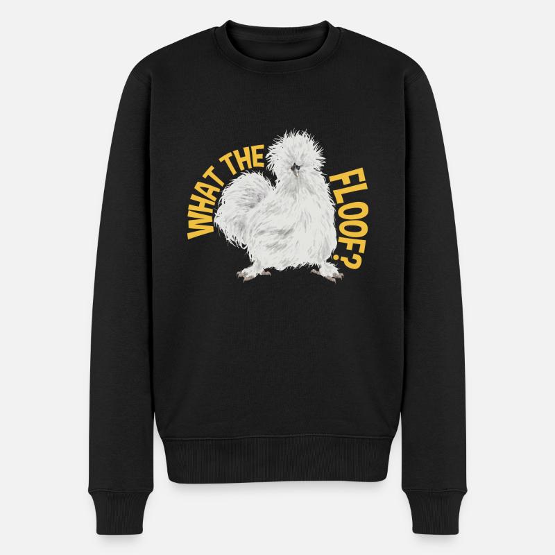 Seidenhuhn Poulet soyeux - Pull Premium bio Homme - noir