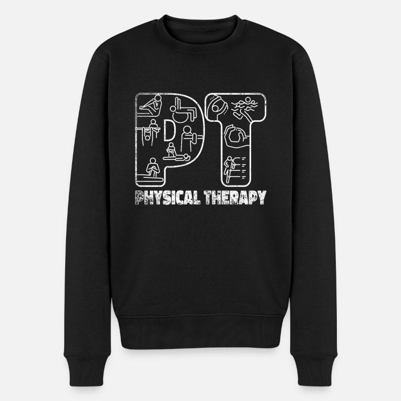 Physio Praxis Physiotherapie - Männer Premium Bio Pullover - Schwarz