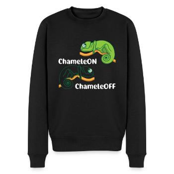 Chameleon Chameleon Chameleon Of Animal Lovers - Men's Premium Organic Jumper - black - Front - Nico (187cm)