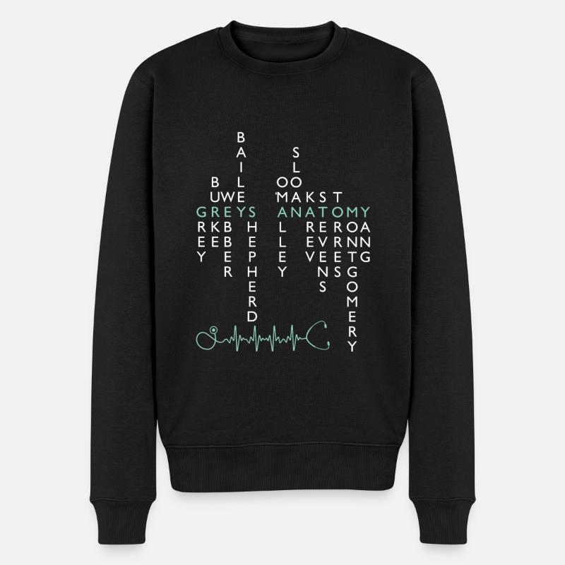 Grey’s Anatomy Cast Names - Pull Premium bio Homme - noir