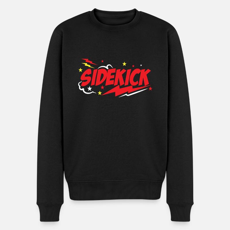 Superhero Dad and Sidekicks Matching - Pull Premium bio Homme - noir