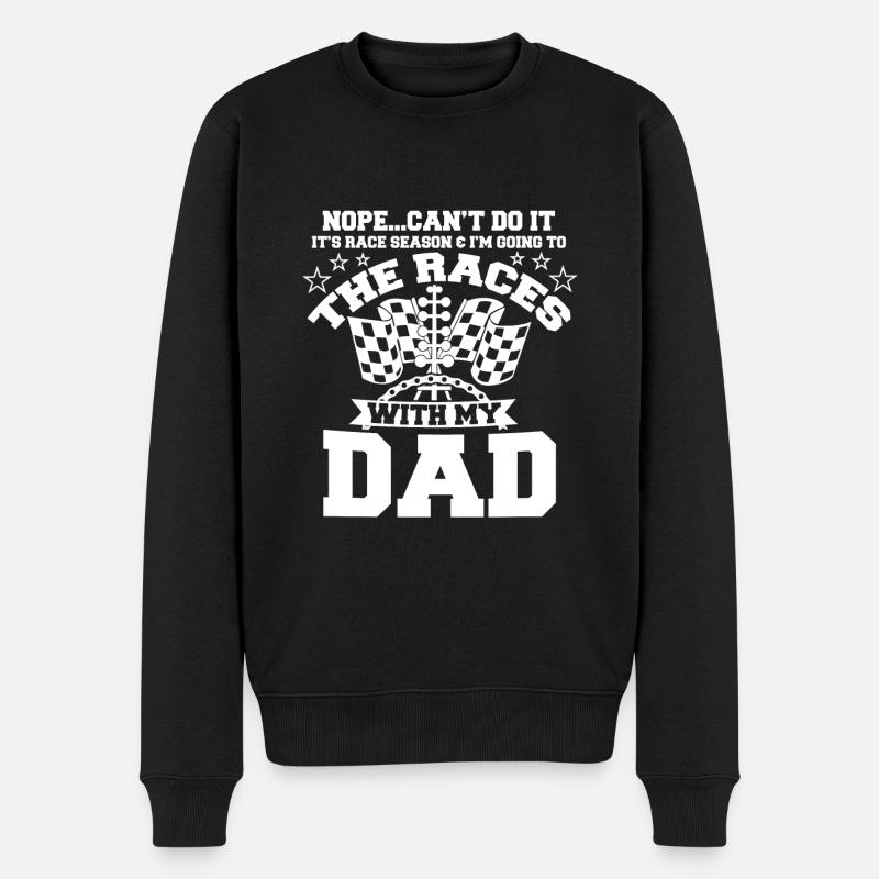Course avec mon père - Pull Premium bio Homme - noir