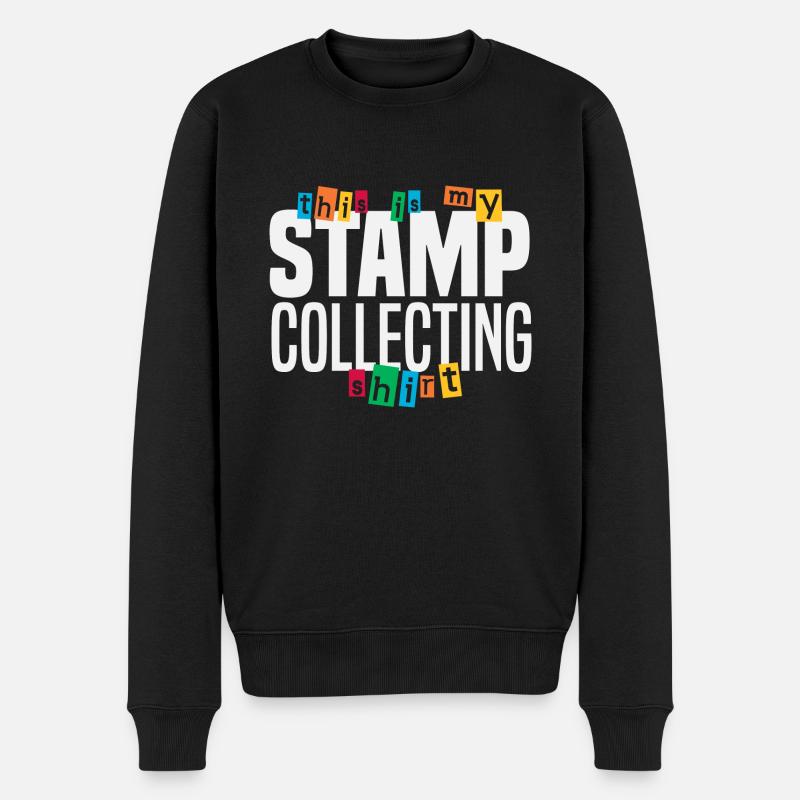 Collection de timbres - Pull Premium bio Homme - noir