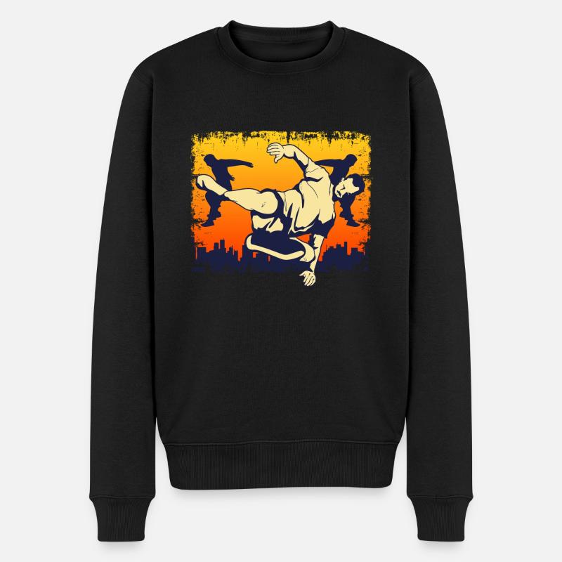 Freerunning Freerunner Parkour - Pull Premium bio Homme - noir