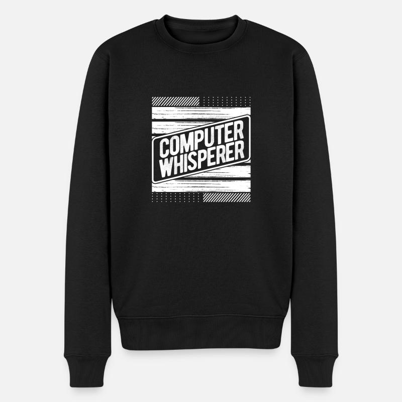Computerflüsterer Geschenkcomputer Geschenkcomputer - Männer Premium Bio Pullover - Schwarz