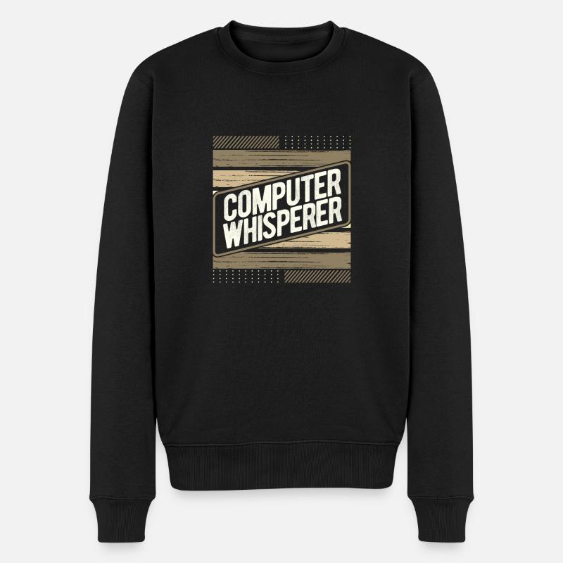 Computerflüsterer Geschenkcomputer Geschenkcomputer - Männer Premium Bio Pullover - Schwarz