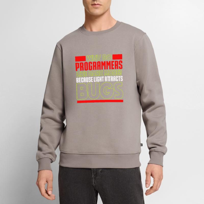 Programming - Why do programmers like dark mode? Men's Premium Organic Jumper