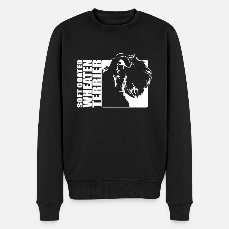 Soft Coated Wheaten Terrier Profil Hunde Wilsigns - Männer Premium Bio Pullover - Schwarz