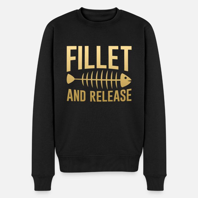 Filet et relâche 4 - Pull Premium bio Homme - noir