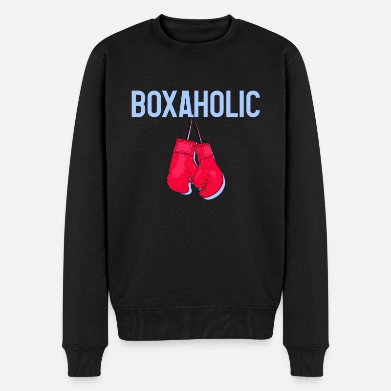 Boxaholic 4 - Männer Premium Bio Pullover - Schwarz
