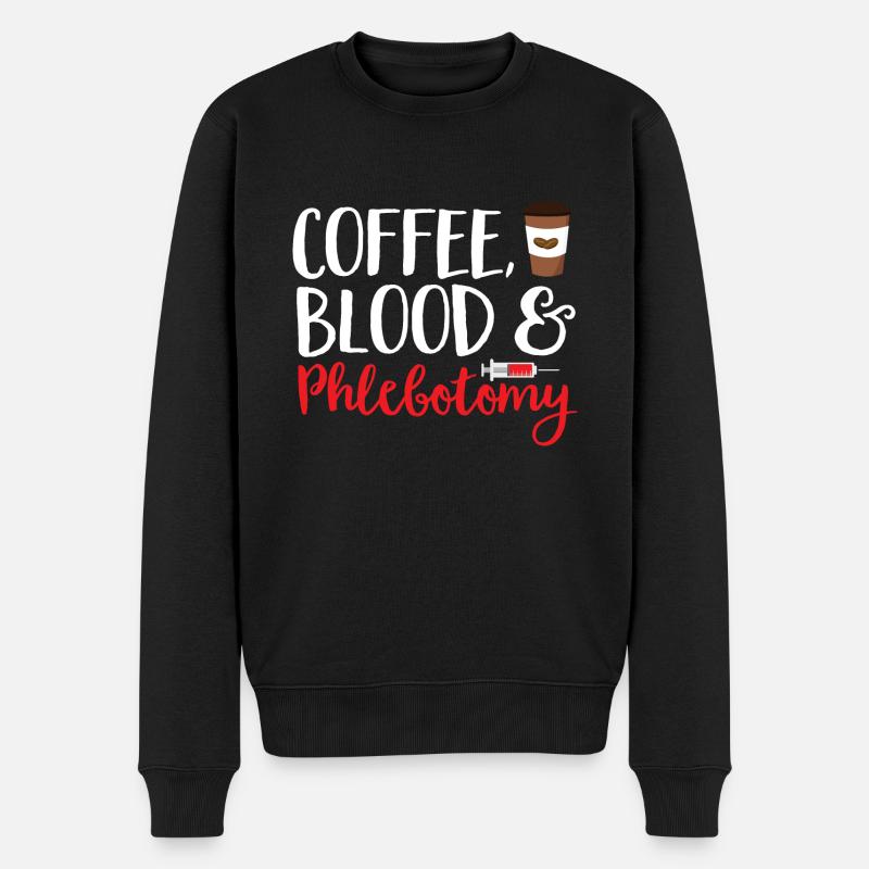 Phlébotomie Prise de sang Infirmière - Pull Premium bio Homme - noir