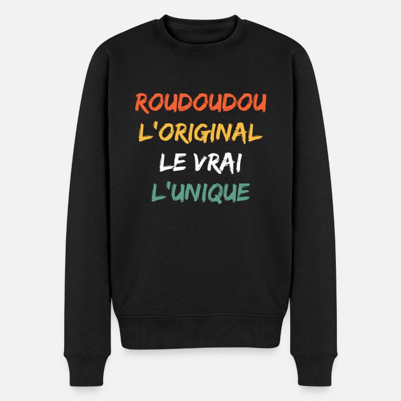 Roudoudou - Pull Premium bio Homme - noir