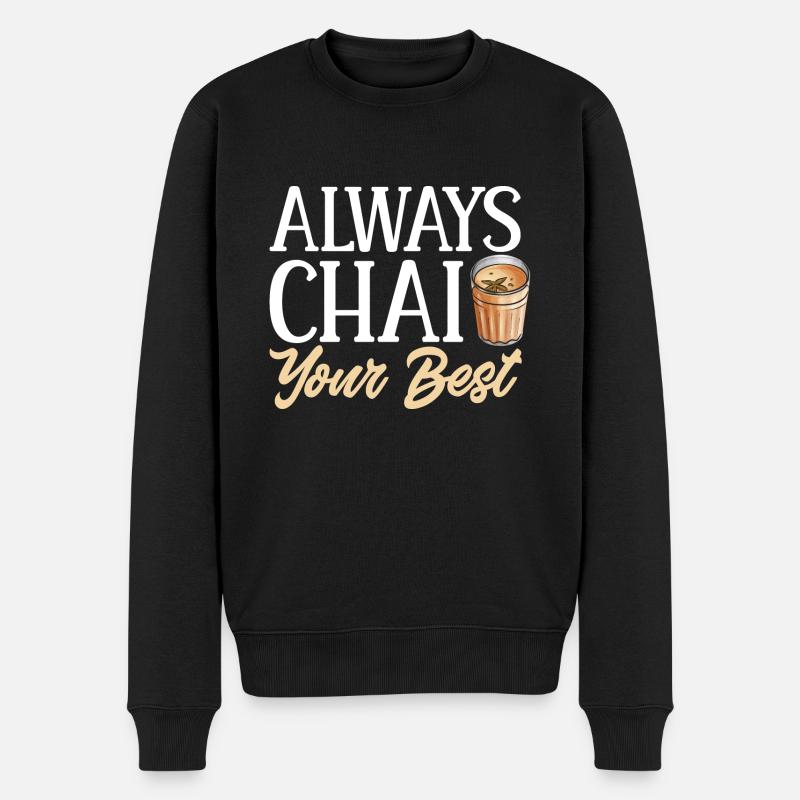 Thé Chai Masala Chai - Pull Premium bio Homme - noir