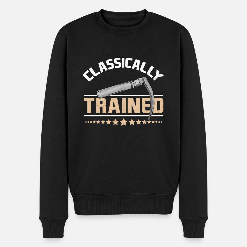 Classically Trained Anesthetist Laryngoscope - Männer Premium Bio Pullover - Schwarz