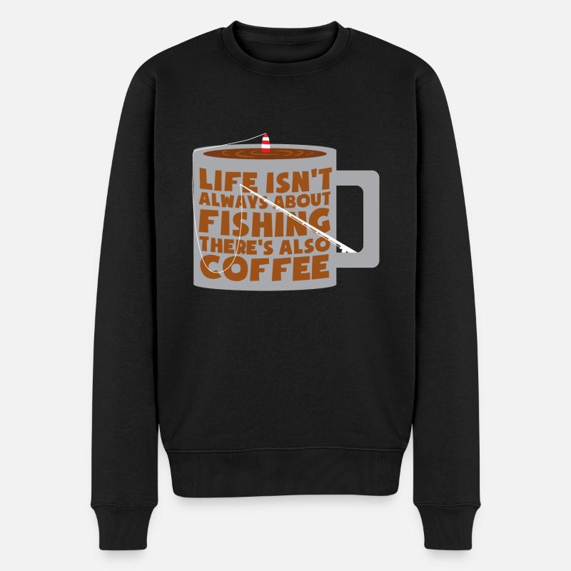 Pêche pêche & café - Pull Premium bio Homme - noir