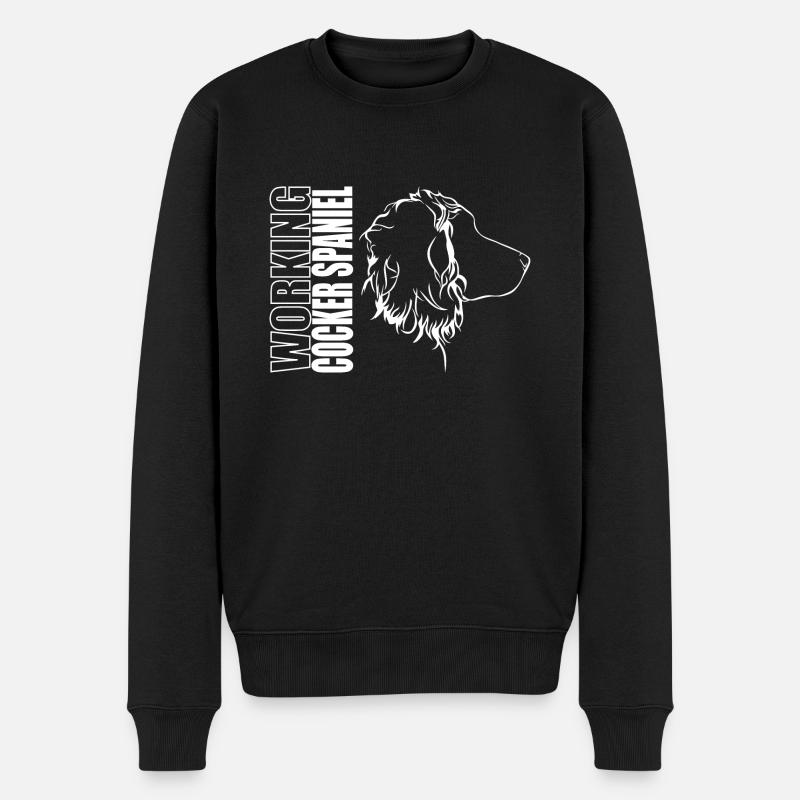 WORKING COCKER SPANIEL Profil Hunde Hund Wilsigns - Männer Premium Bio Pullover - Schwarz
