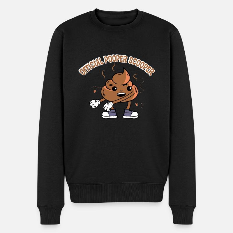 Official Pooper Scooper 17 - Männer Premium Bio Pullover - Schwarz