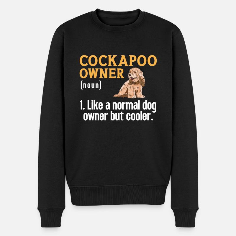 Cockapoo Hund - Männer Premium Bio Pullover - Schwarz