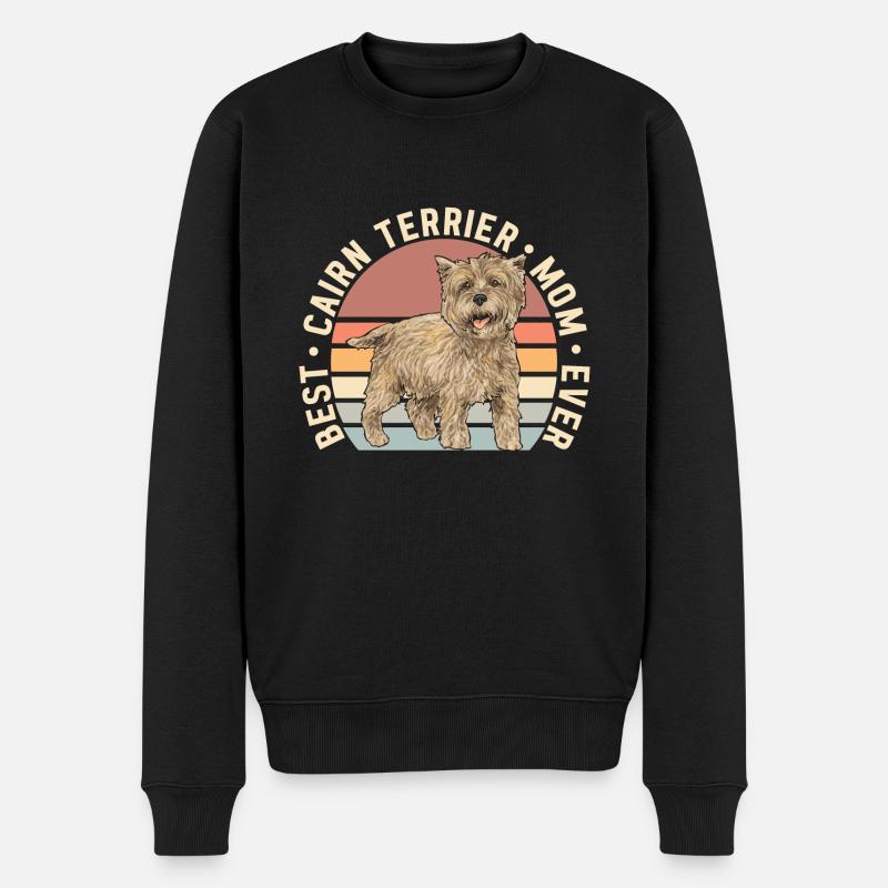 Cairn Terrier Chien - Pull Premium bio Homme - noir