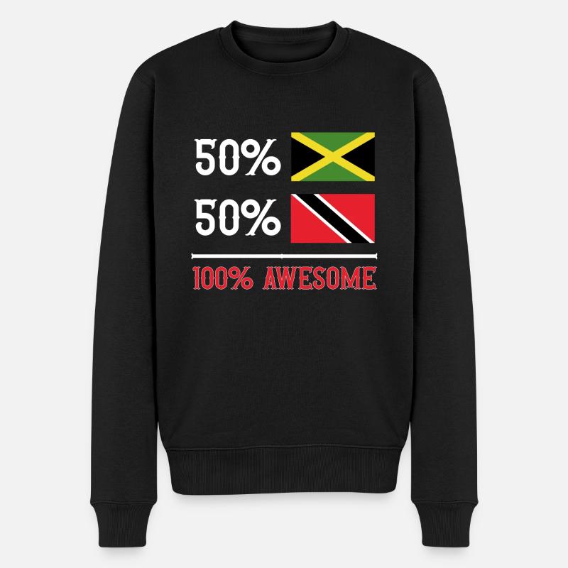 Drapeau de Trinité-et-Tobago - Pull Premium bio Homme - noir