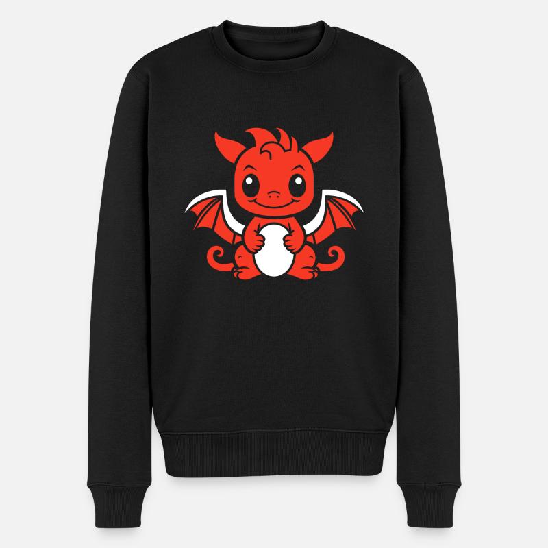 Bébé dragon - Pull Premium bio Homme - noir