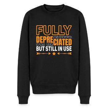 Fully Depreciated But Still In Use 31 - Männer Premium Bio Pullover - Schwarz - Vorne - Nico (187cm)
