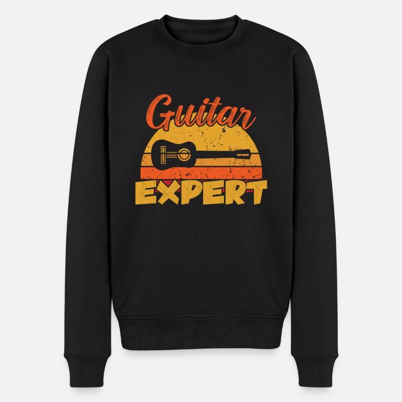Expert Guitare / Gitarre - Pull Premium bio Homme - noir