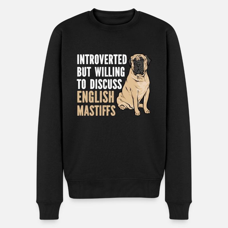 Mastiff Chien Vieux Mastiff anglais - Pull Premium bio Homme - noir