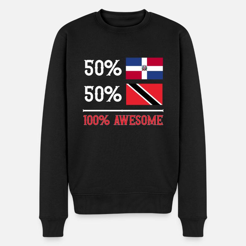 Drapeau de Trinité-et-Tobago - Pull Premium bio Homme - noir