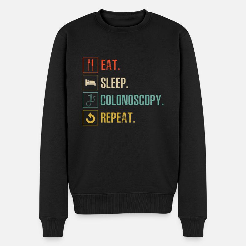 Gastro-entérologie Endoscopie Coloscopie - Pull Premium bio Homme - noir