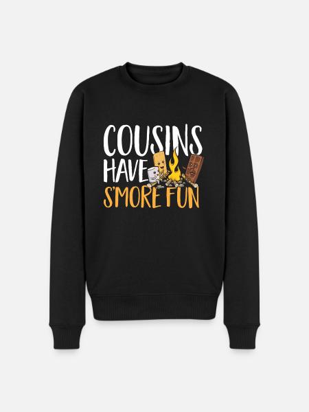 S'more Campfire Marshmallow Camping - Men's Premium Organic Jumper - black