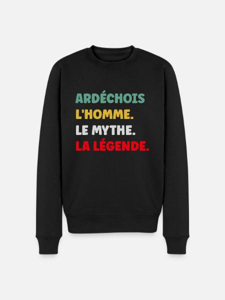 Ardéchois - Pull Premium bio Homme - noir
