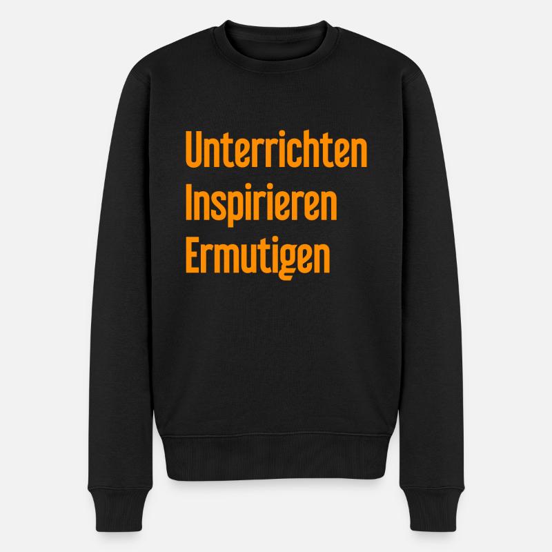 Enseigner, inspirer, encourager - Pull Premium bio Homme - noir