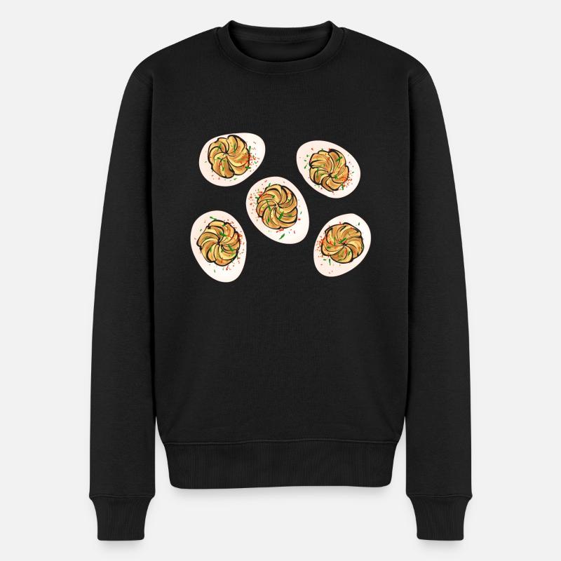 Stuffed Eggs Deviled Eggs - Men's Premium Organic Jumper - black