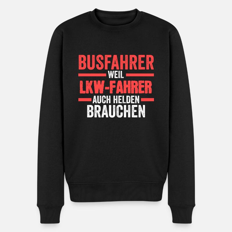 Busfahrer Job Reisebus Geschenk - Männer Premium Bio Pullover - Schwarz