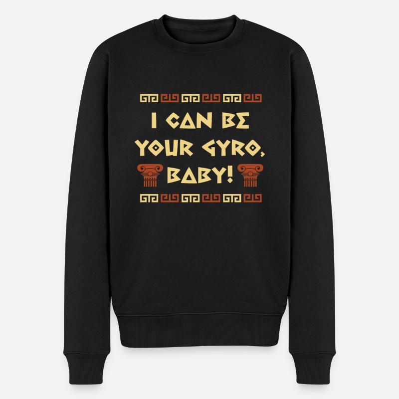 Antike Griechische Mythologie und Griechisches - Männer Premium Bio Pullover - Schwarz