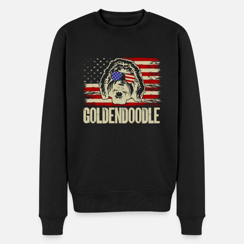 Goldendoodle Doodle Chien - Pull Premium bio Homme - noir