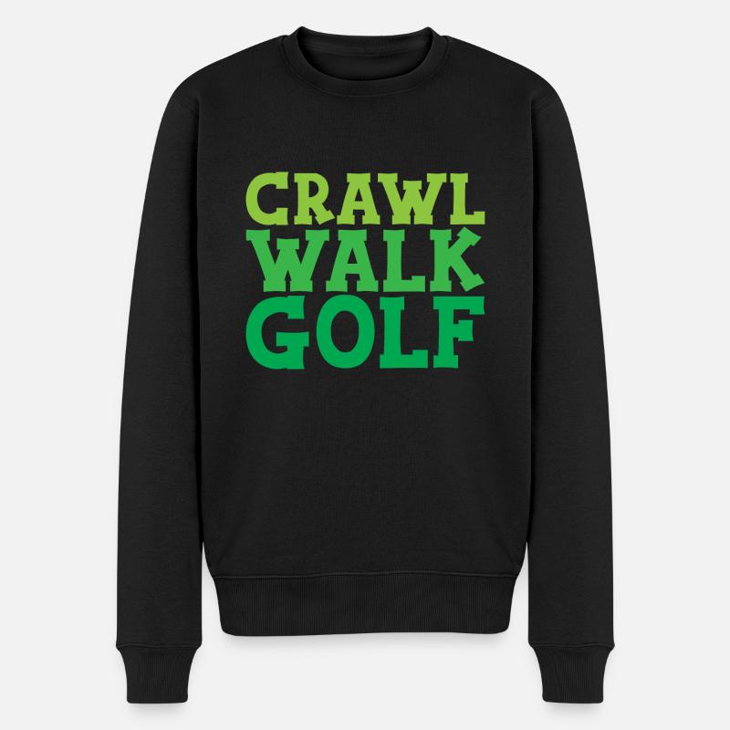 Crawl Walk Golf - Pull Premium bio Homme - noir