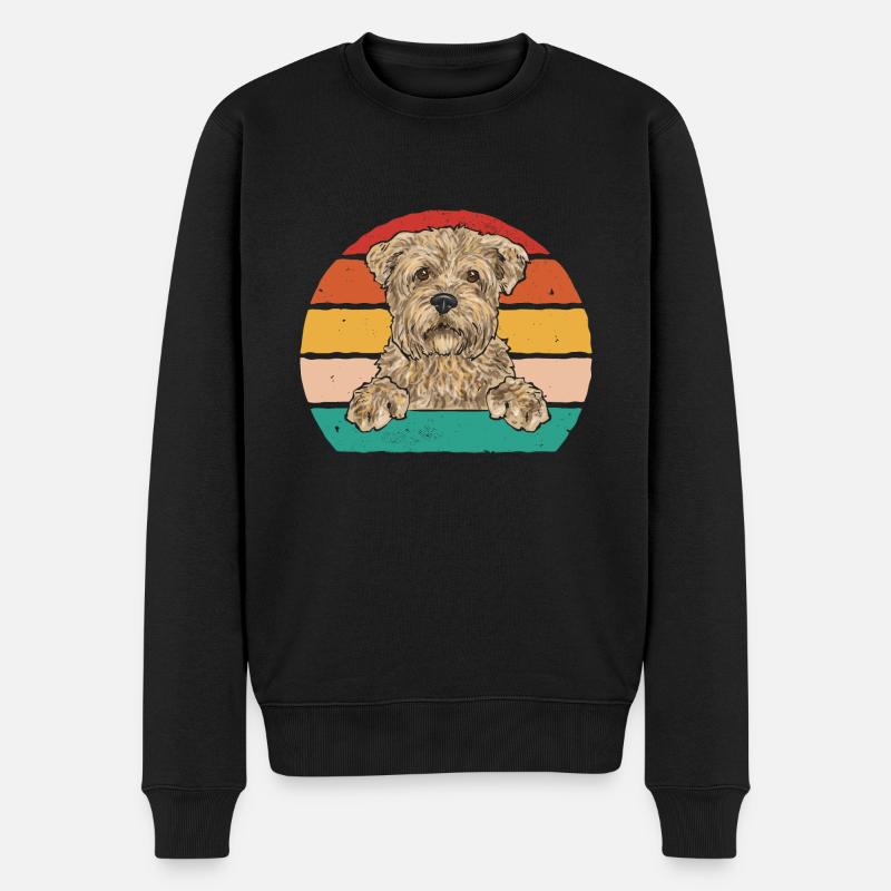 Cairn Terrier Chien - Pull Premium bio Homme - noir