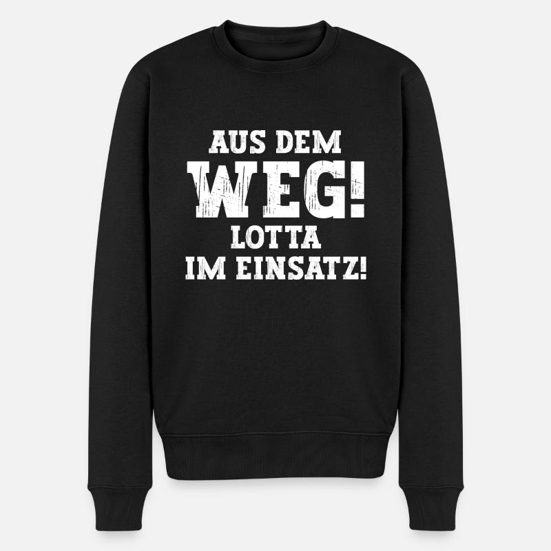 Lotta Lustiger Spruch Vorname Name Lotta - Männer Premium Bio Pullover - Schwarz
