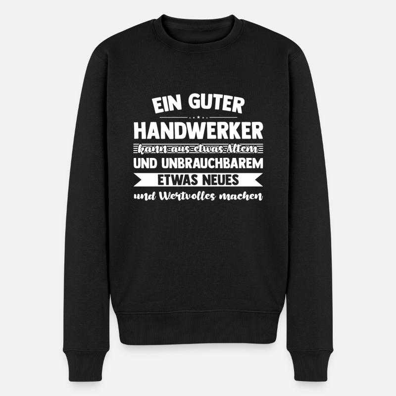 Handwerker Beruf Werkstatt Geschenk - Männer Premium Bio Pullover - Schwarz