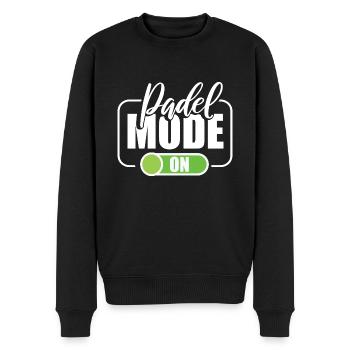 Padel Tennis Paddel Padelball Padeln Padeltennis - Männer Premium Bio Pullover - Schwarz - Vorne - Nico (187cm)