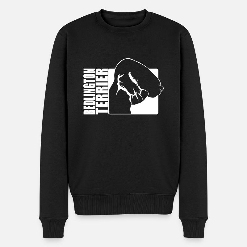 Bedlington Terrier Profil Chiens Chien Wilsigns - Pull Premium bio Homme - noir