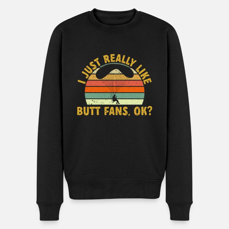 Paramoteur Parapente motorisé - Pull Premium bio Homme - noir