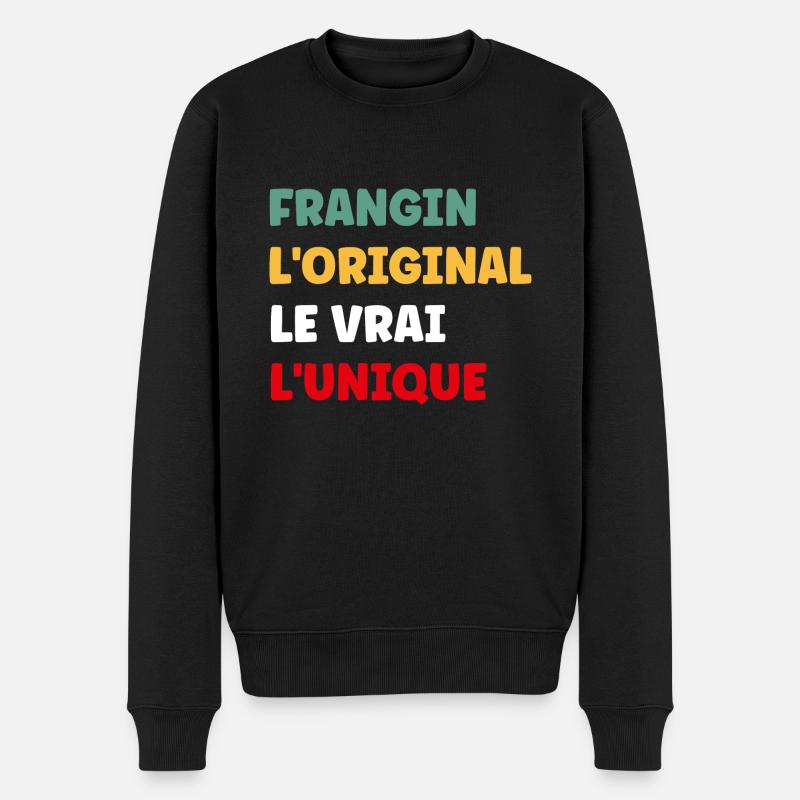 frangin - Pull Premium bio Homme - noir