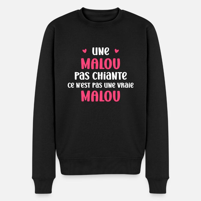 Malou - Pull Premium bio Homme - noir